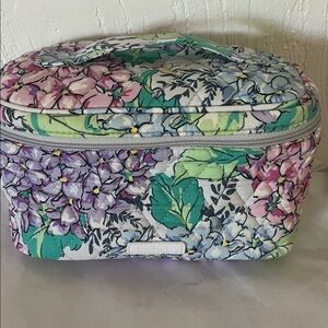 Vera Bradley Multicolor Floral Train Case Cosmetic Bag